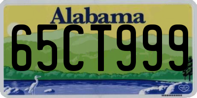 AL license plate 65CT999
