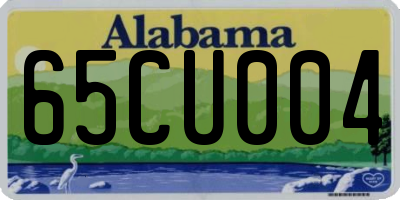 AL license plate 65CU004