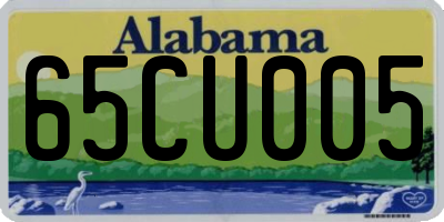 AL license plate 65CU005