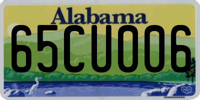 AL license plate 65CU006
