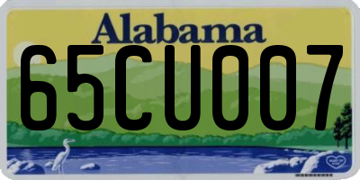 AL license plate 65CU007