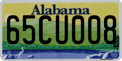 AL license plate 65CU008