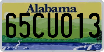 AL license plate 65CU013
