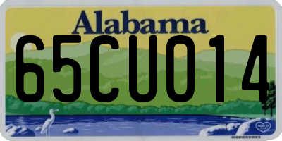 AL license plate 65CU014