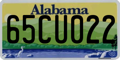 AL license plate 65CU022