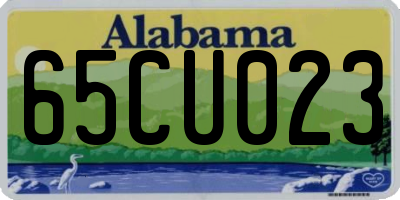 AL license plate 65CU023