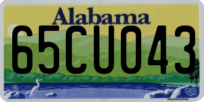 AL license plate 65CU043