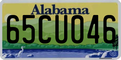 AL license plate 65CU046