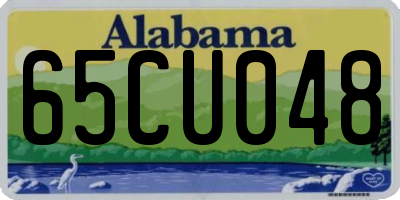 AL license plate 65CU048