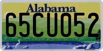 AL license plate 65CU052