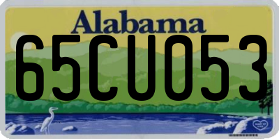 AL license plate 65CU053