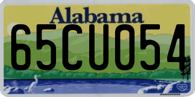 AL license plate 65CU054