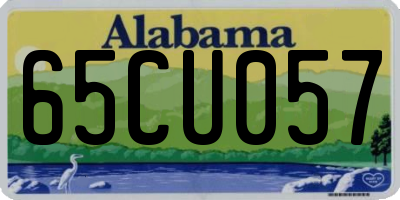 AL license plate 65CU057
