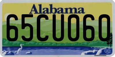 AL license plate 65CU060