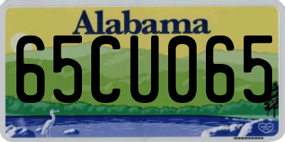 AL license plate 65CU065