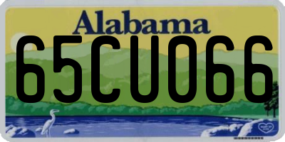 AL license plate 65CU066