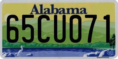 AL license plate 65CU071