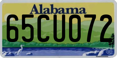 AL license plate 65CU072