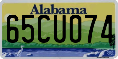 AL license plate 65CU074