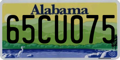 AL license plate 65CU075