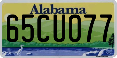AL license plate 65CU077