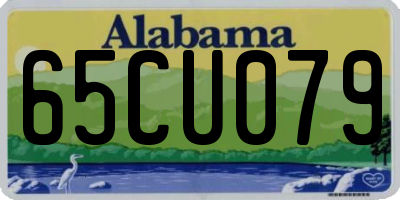 AL license plate 65CU079