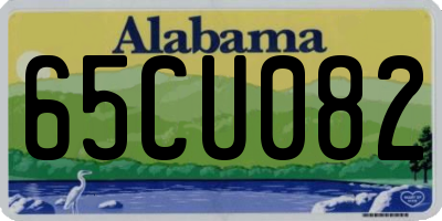 AL license plate 65CU082