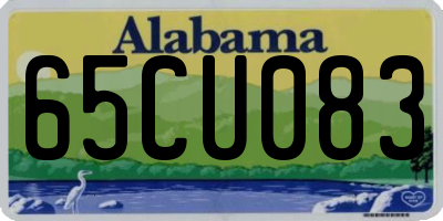 AL license plate 65CU083