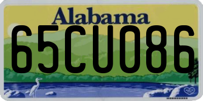AL license plate 65CU086