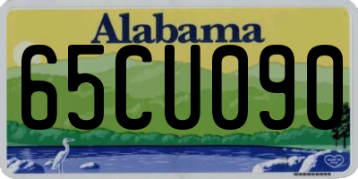 AL license plate 65CU090