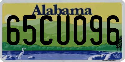 AL license plate 65CU096