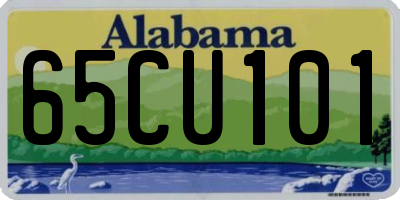 AL license plate 65CU101