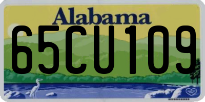 AL license plate 65CU109