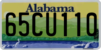 AL license plate 65CU110