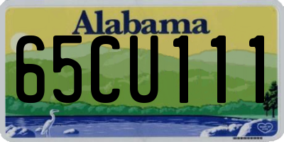 AL license plate 65CU111