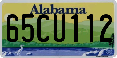 AL license plate 65CU112