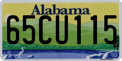 AL license plate 65CU115