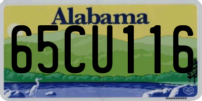 AL license plate 65CU116