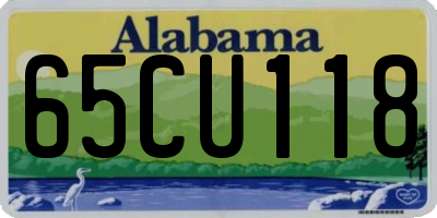 AL license plate 65CU118