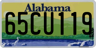 AL license plate 65CU119