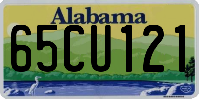 AL license plate 65CU121