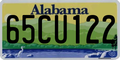 AL license plate 65CU122