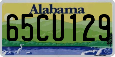 AL license plate 65CU129