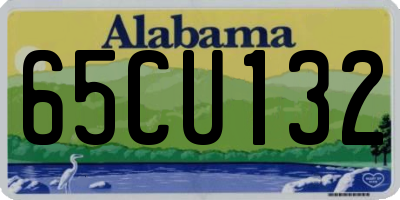 AL license plate 65CU132