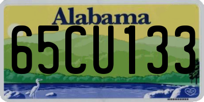 AL license plate 65CU133