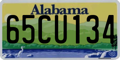 AL license plate 65CU134