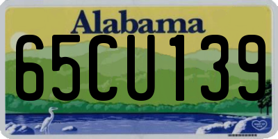 AL license plate 65CU139