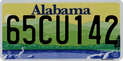 AL license plate 65CU142