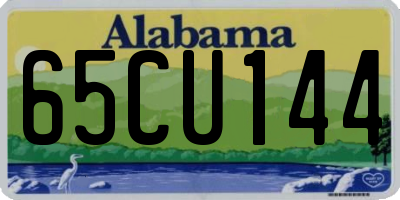 AL license plate 65CU144