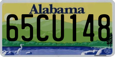 AL license plate 65CU148